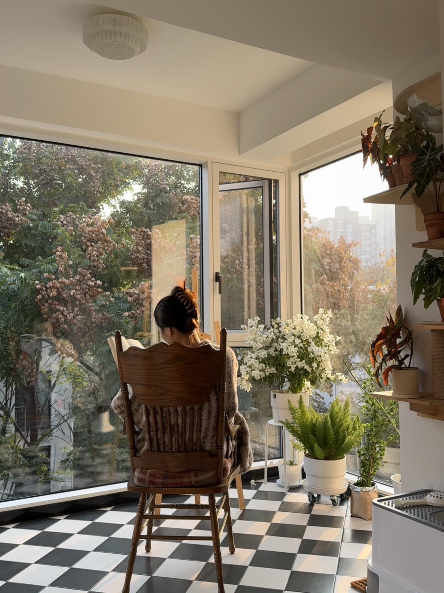 凭一己之力拉高了这个老小区的销量。冬天的阳光金黄和煦 是小家最好的滤镜