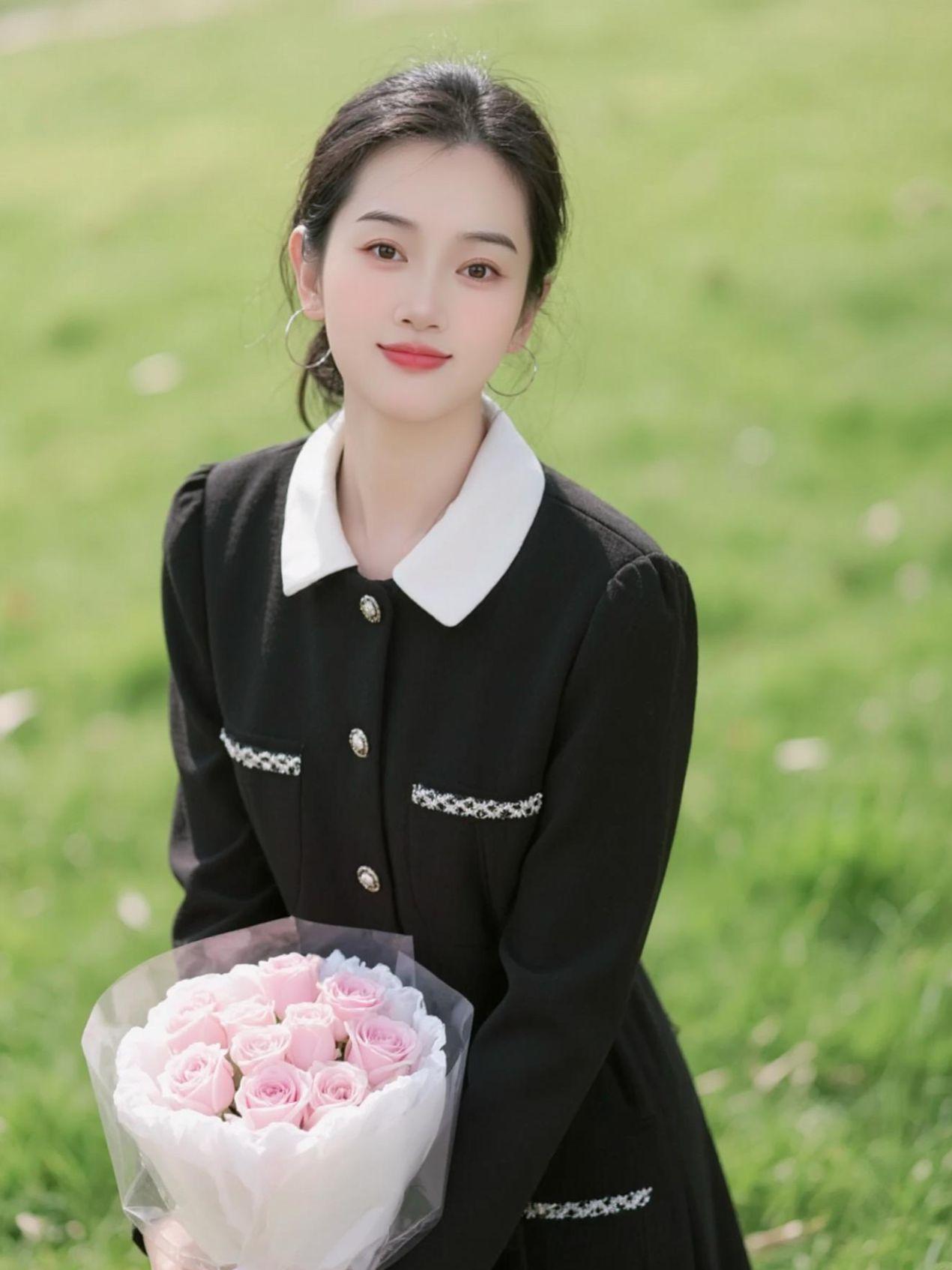 AI草坪捧花照 抖音ai创作 抖音玩法合伙人计划。