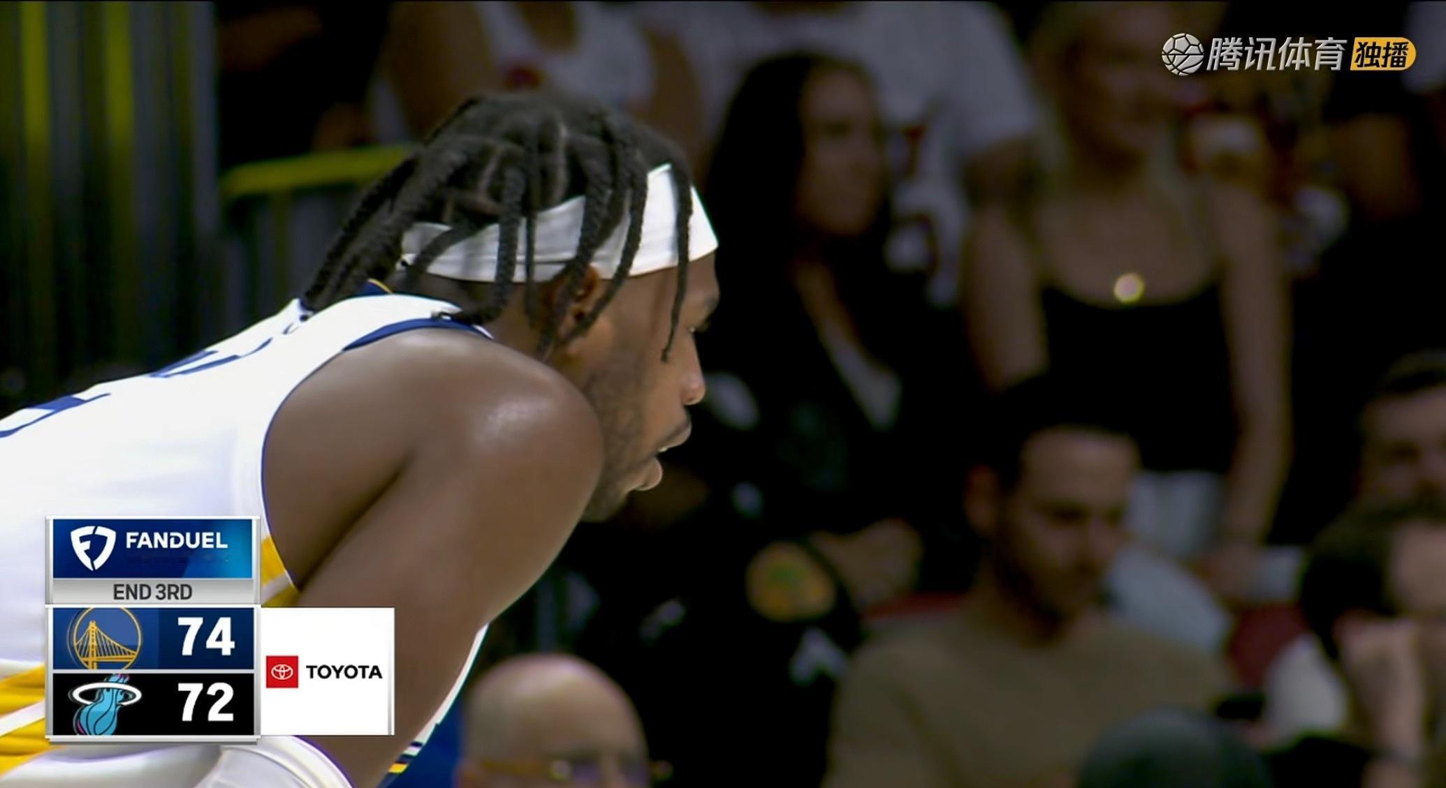 三节结束勇士还反超热火两分