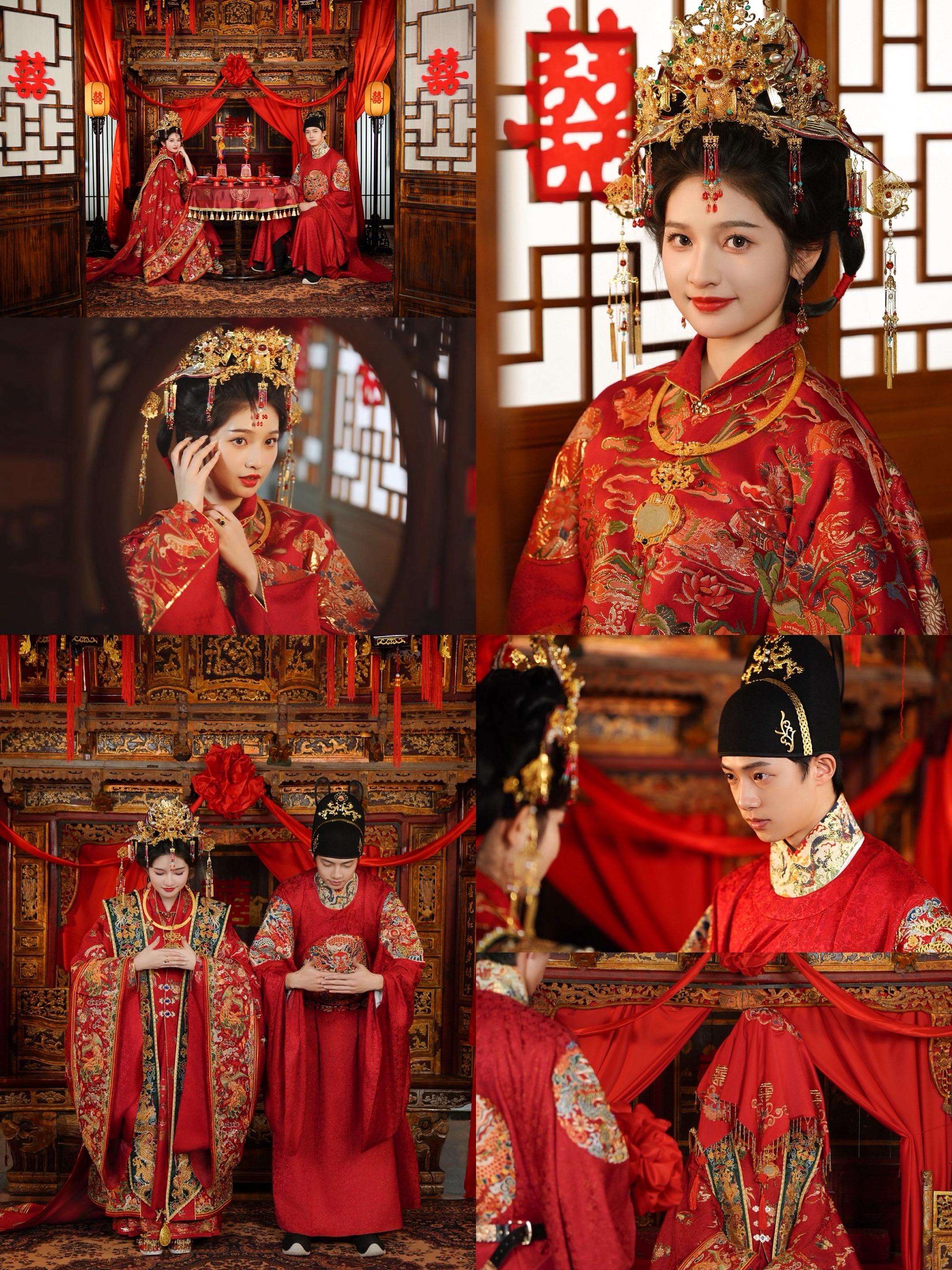 4999的明制婚照这一刻值回4998。