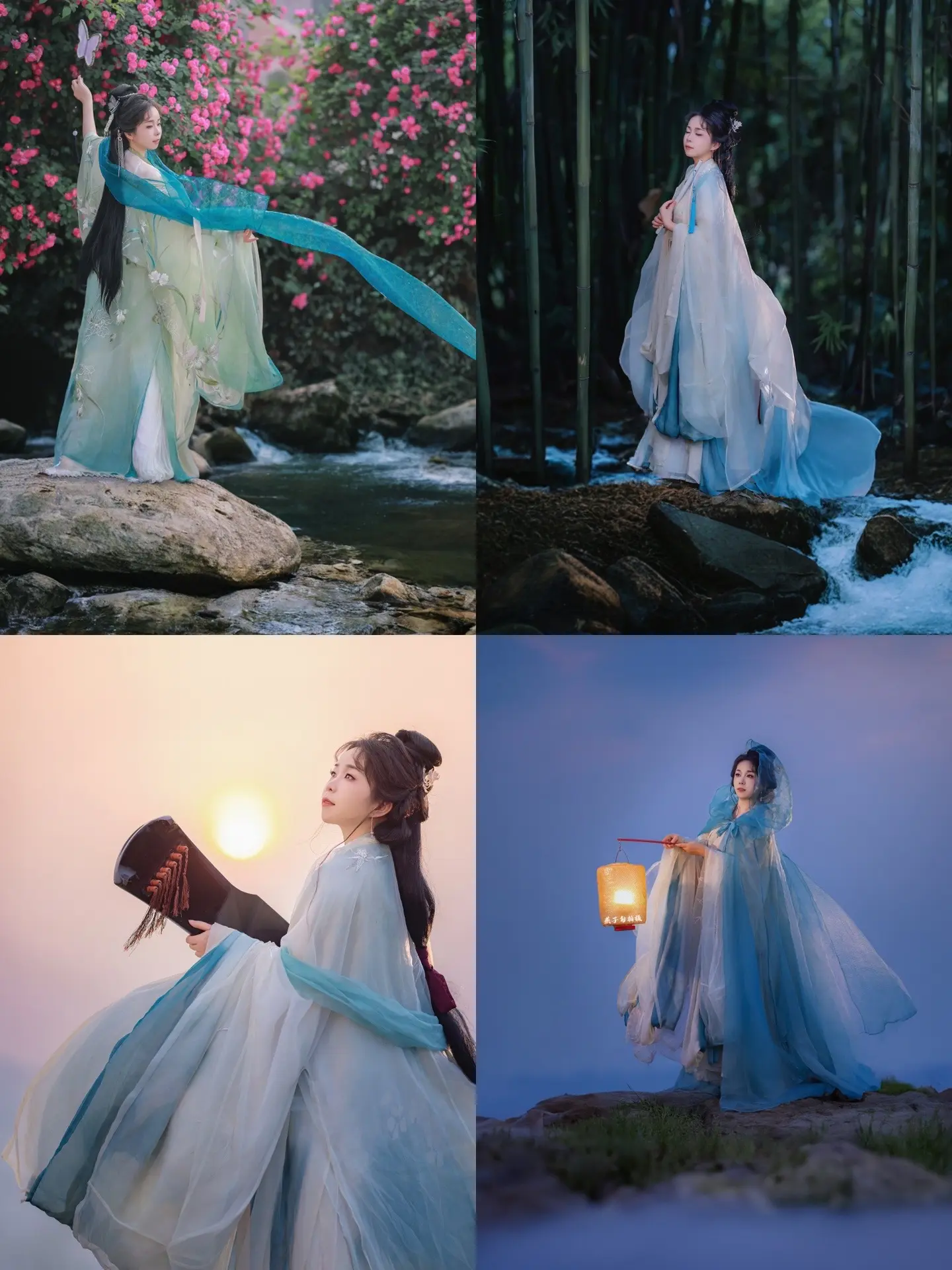 蔷薇竹林夕阳夜景，你的选择是？成年人不做选择，统统拿下～因为四月拍夜景可以同时拥有～