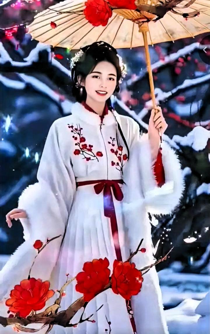 下联：雨润繁花皆入韵，上联描写雪花纷飞，万木中唯有梅花盛开，不迎春，与下联，雨中