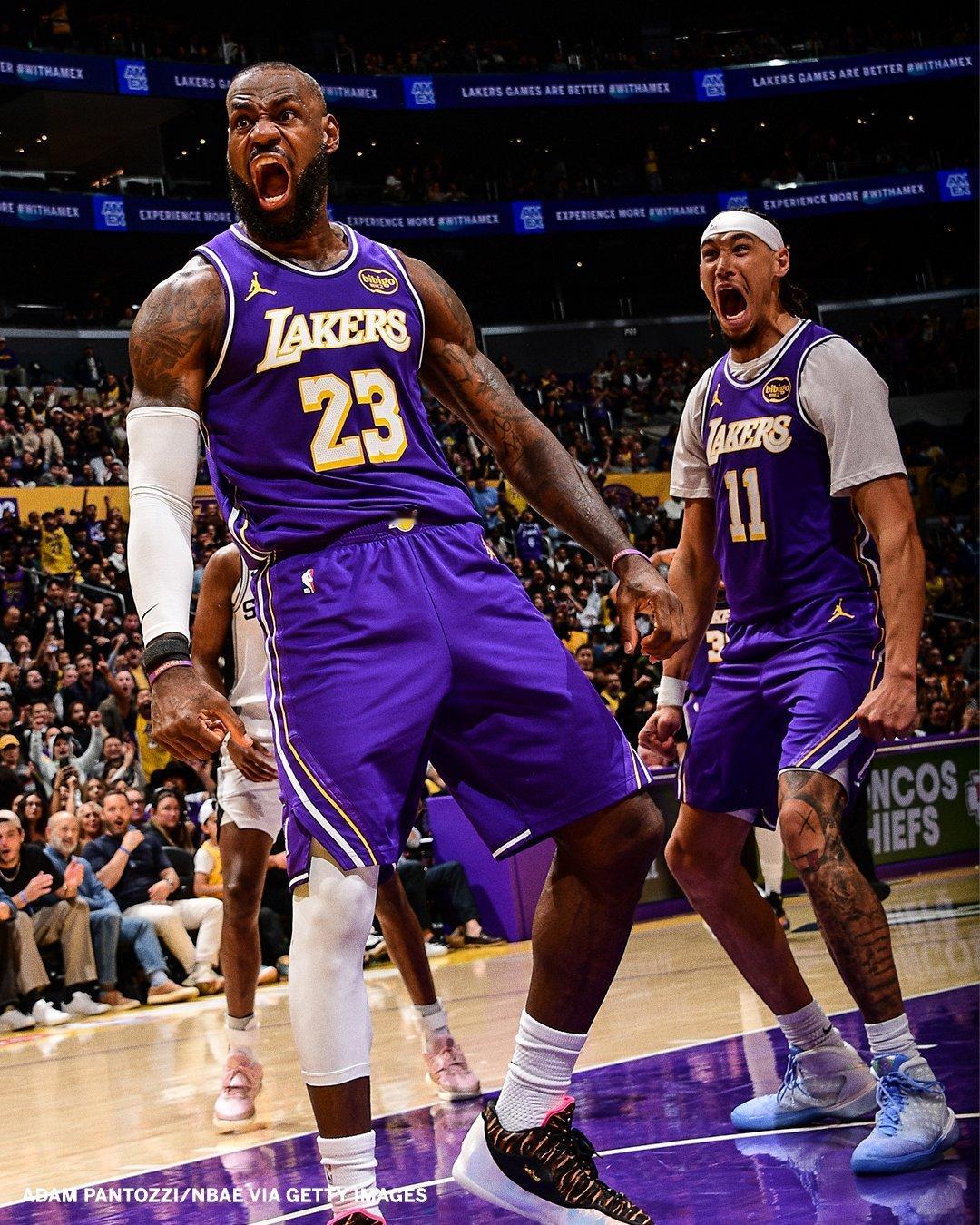 好图马刺vs湖人詹姆斯真要生吃科内特nba