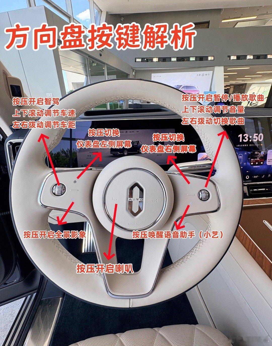 享界G9汽车L3自动驾驶功能按键曝光这个问界新M9上早就有了，按了以后是切换仪表