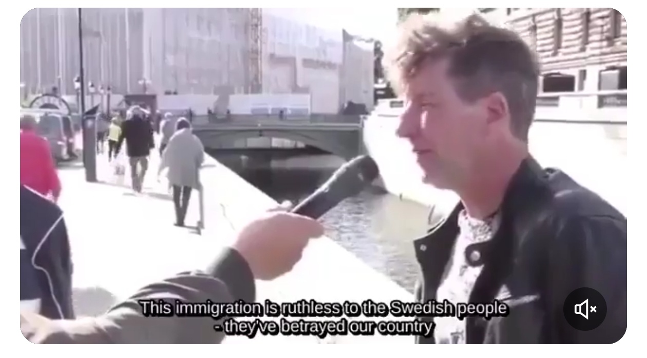 瑞典治安怎么这样了？中国也要警惕啊文/司马南记者采访一位瑞典人。我的儿子被抢劫过