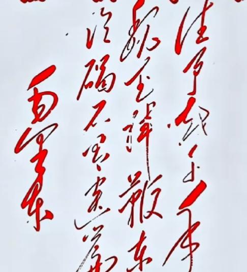 谁能读出这段话，红色草书很喜庆，很漂亮！[作揖][玫瑰]