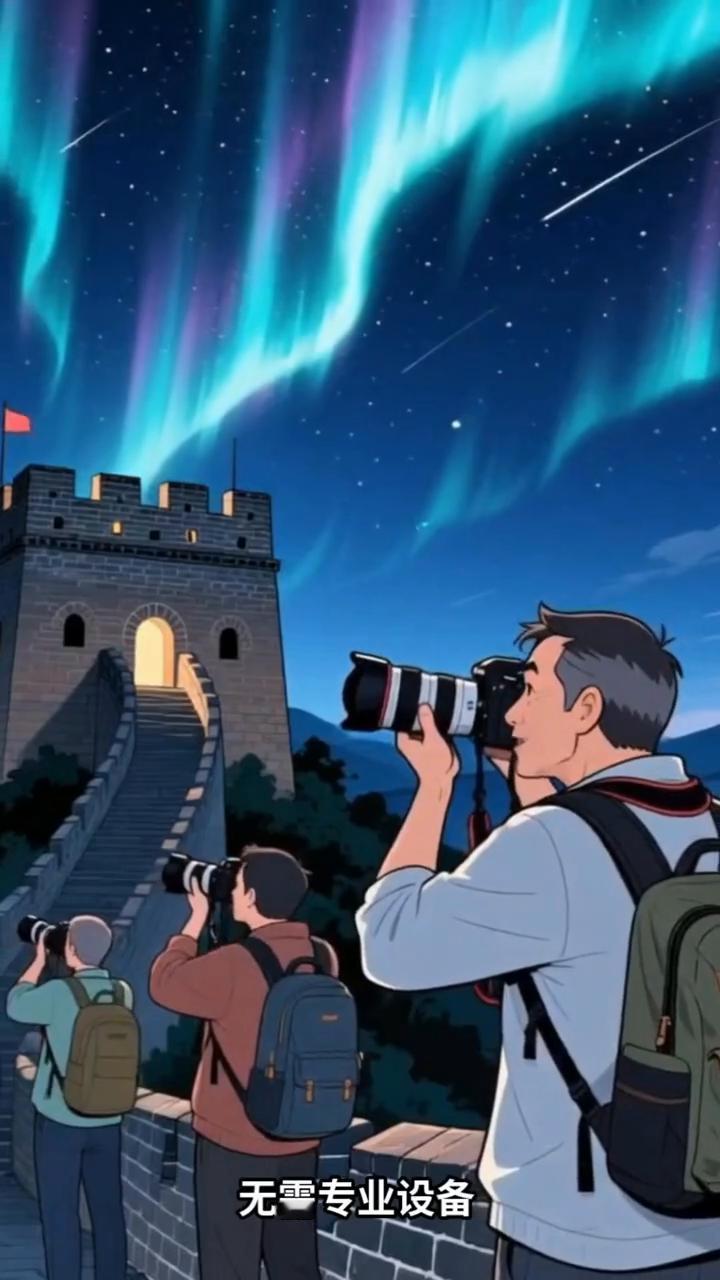 北京也能看极光？这可不是科幻片，而是真实发生的梦幻场景。
11月12日晚，北京怀