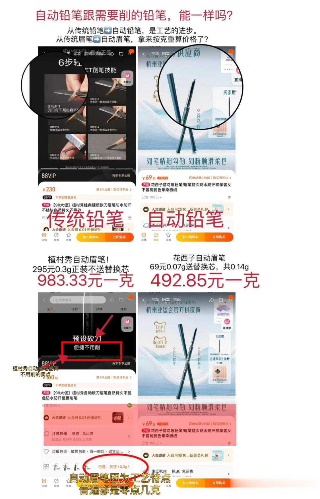 #花西子# 一夜之间，花西子又火了。我是男爷们，不太懂，问了周围的多位妹纸，说说