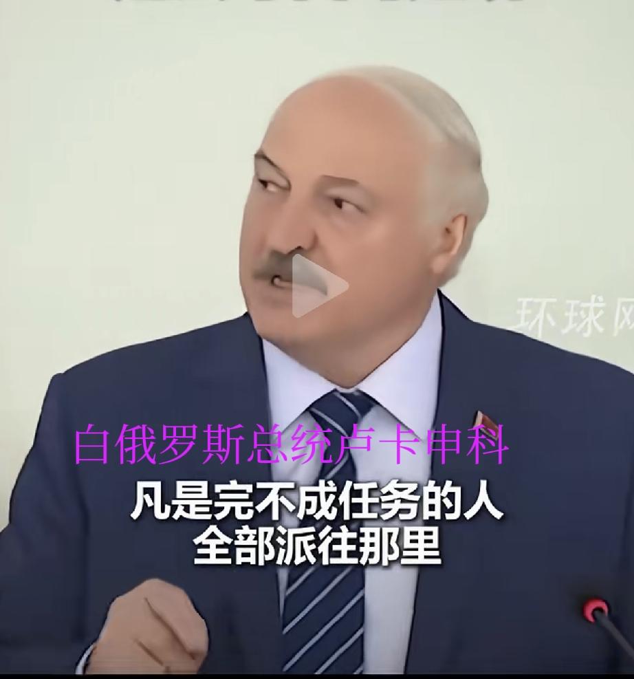 卢卡申科硬核整顿公职队伍：秋收期间懈怠摸鱼、不守纪律的公务员，直接征召送去白乌边