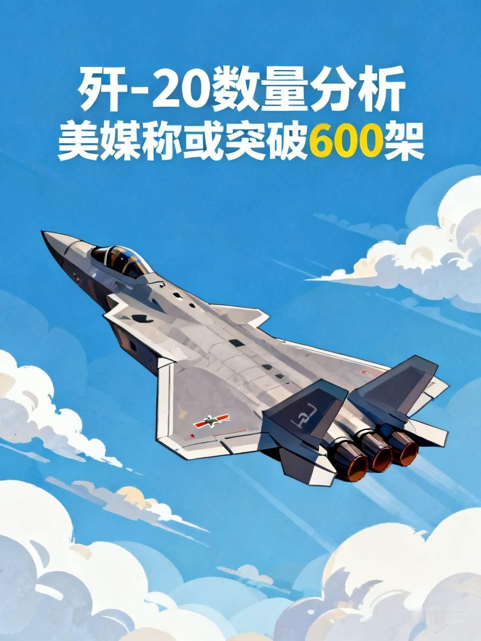 中国有600架歼20吗？
       美媒《1945》称中国歼 - 20数量可