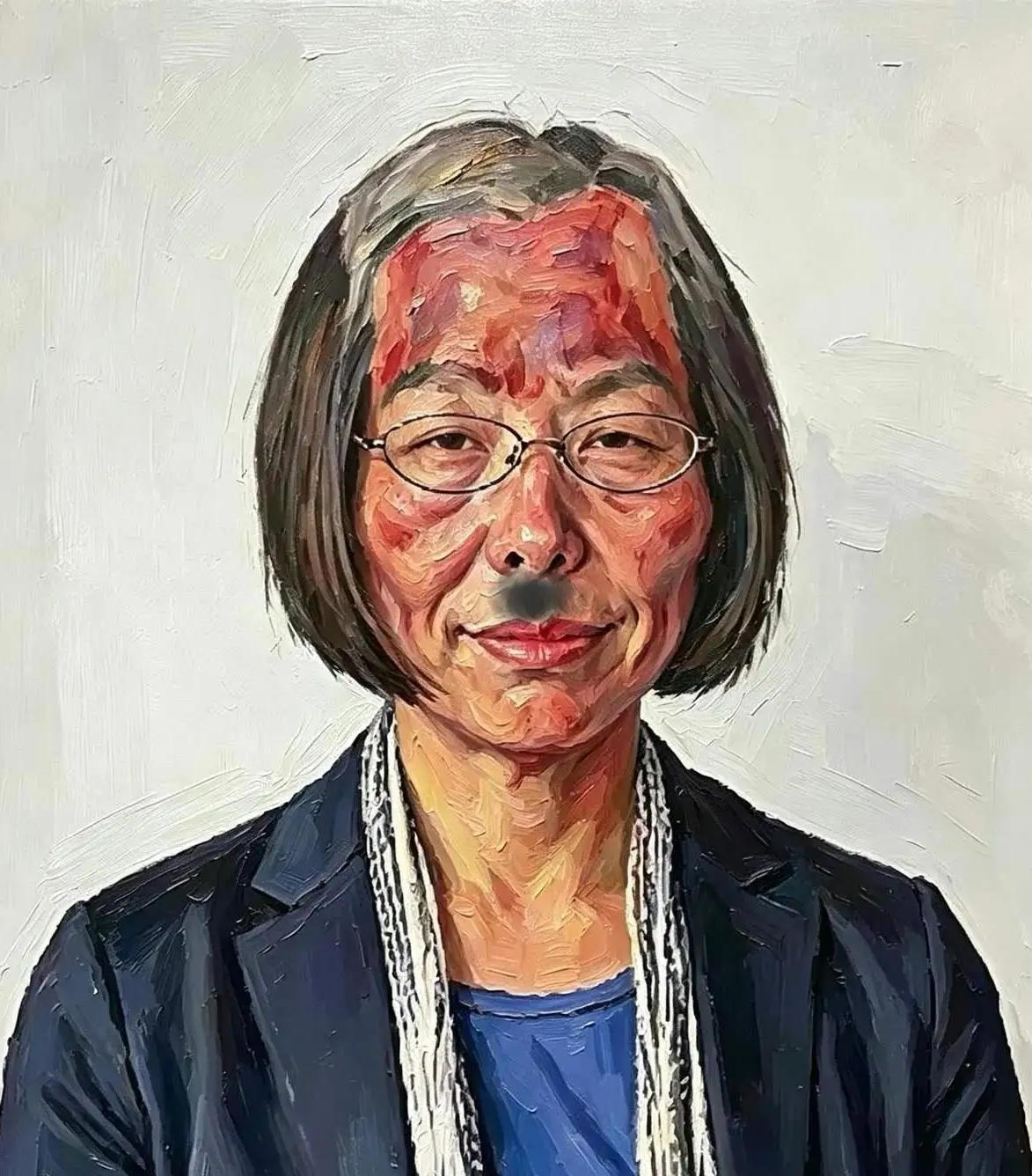 美院美术教授丁荭如果看到这幅画，是不是非常满意，因为她就喜欢这种风格的作品。她如