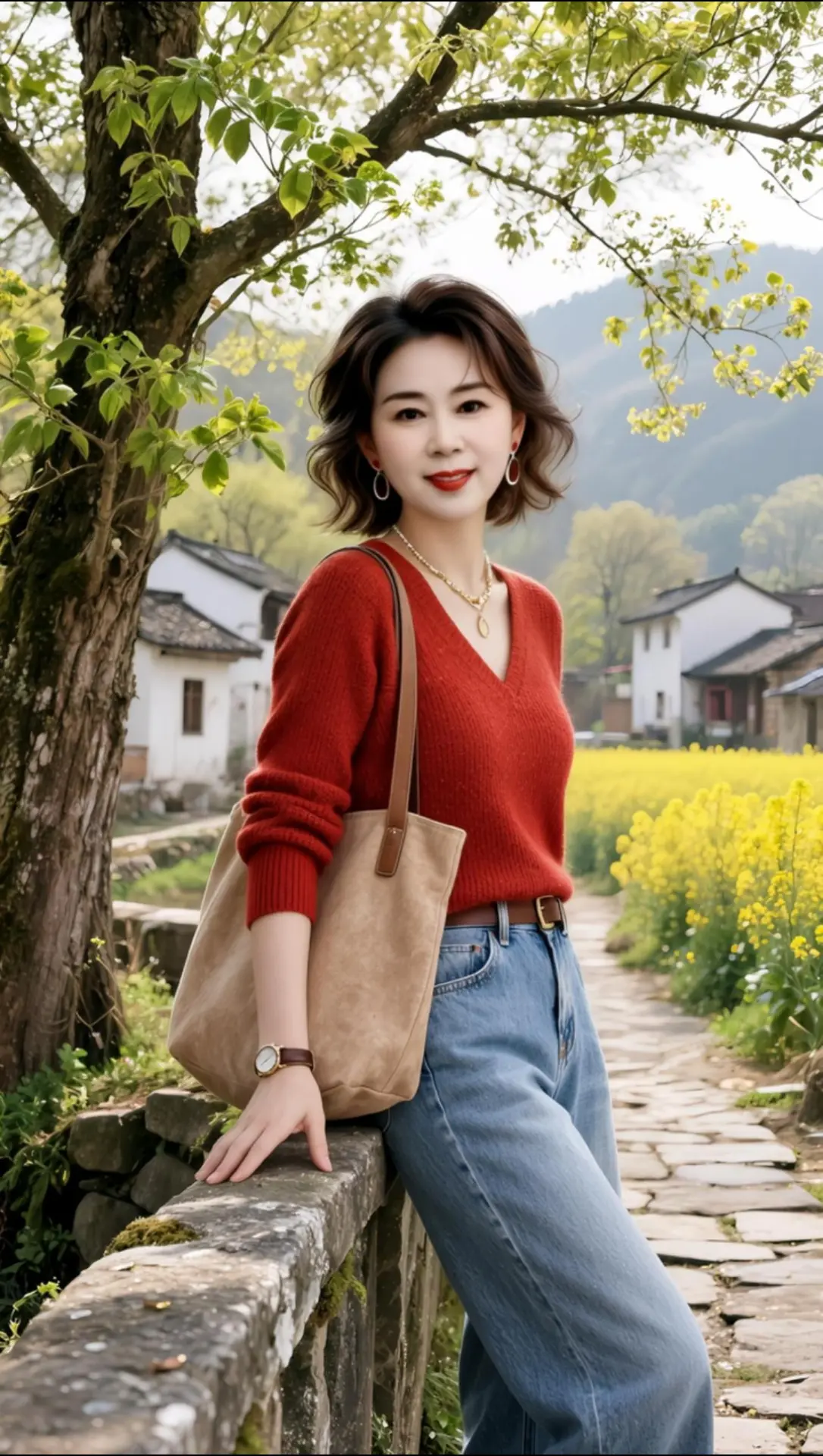 AI春日温婉写真 ai创作