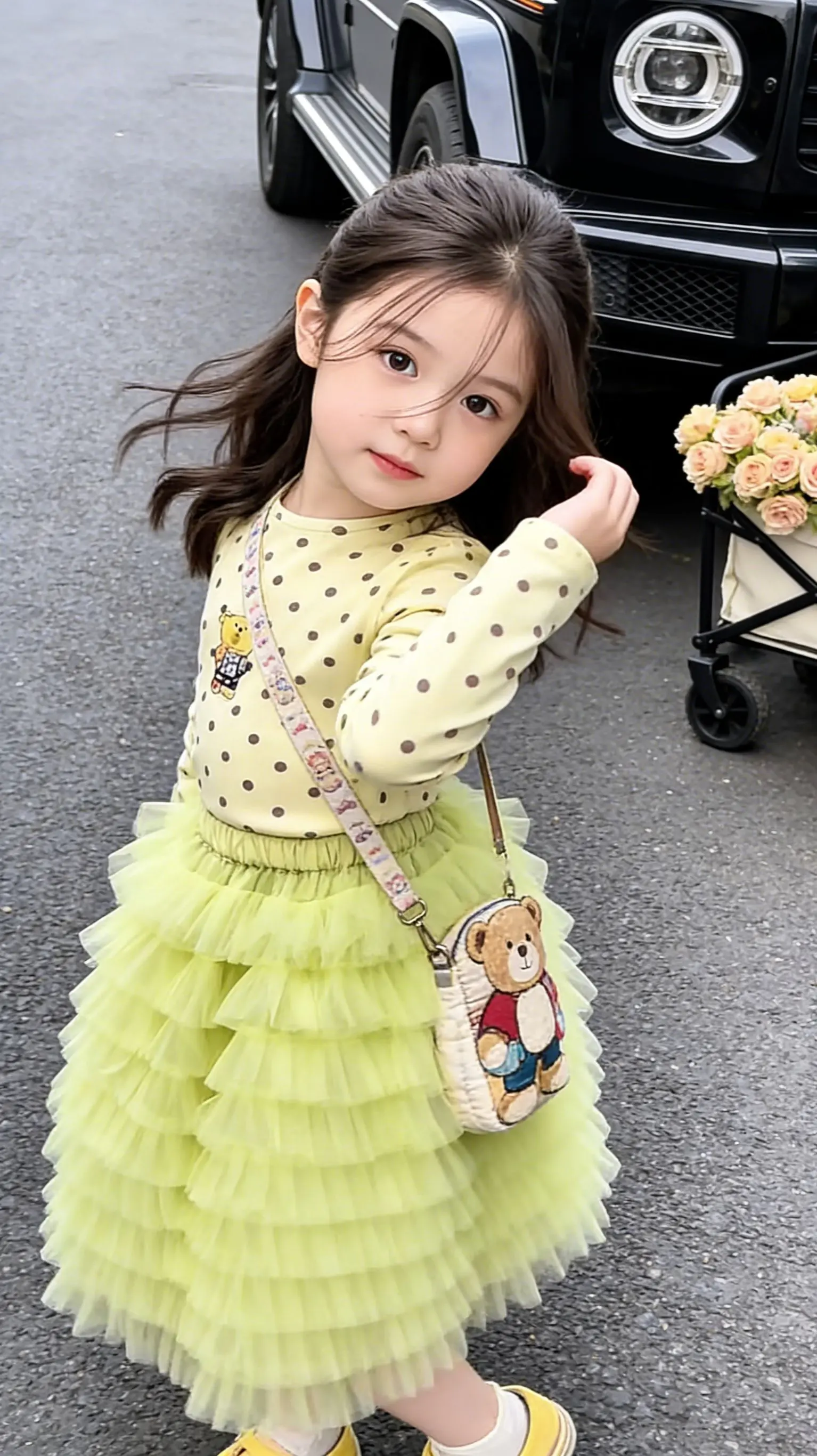 春天就是要把女儿打扮成小清新呀～