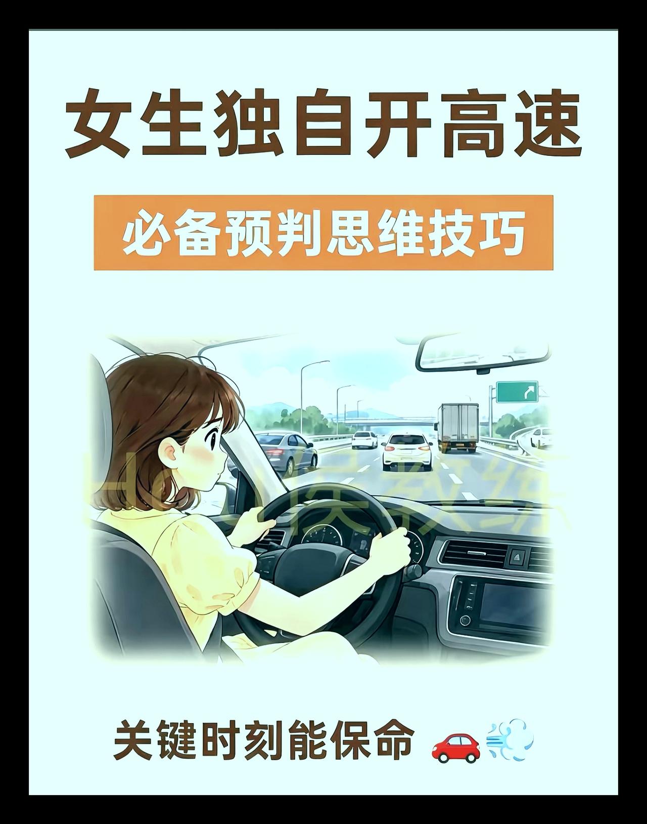 女生独自开高速，必须预判思维技巧