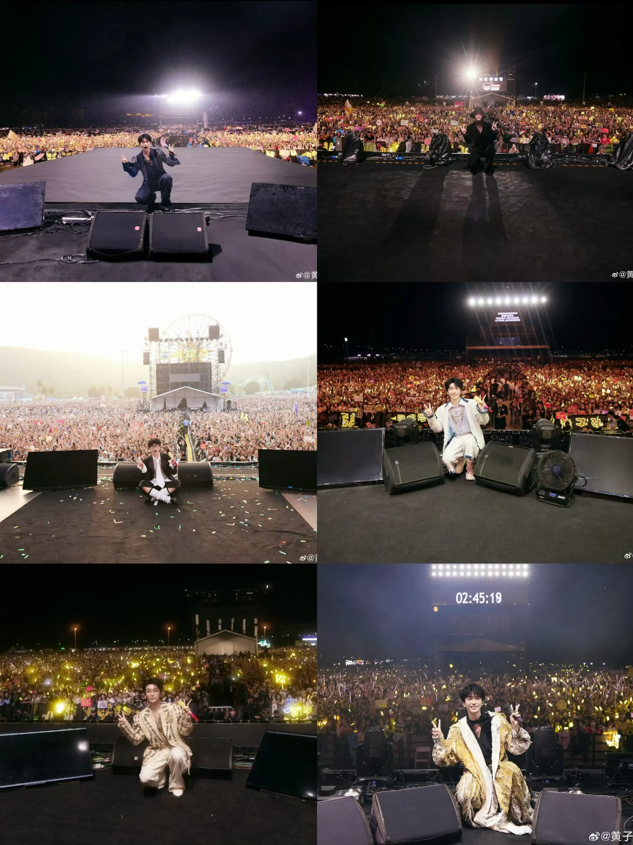 他说过 没关系 我会创造机会让你们见我。国庆八天假期 他去了六个不同城...