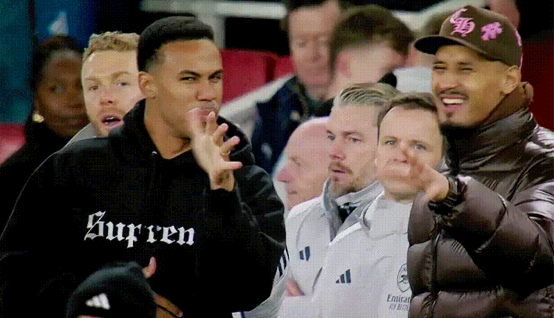 加布和萨利巴这俩活宝阿森纳 英超联赛