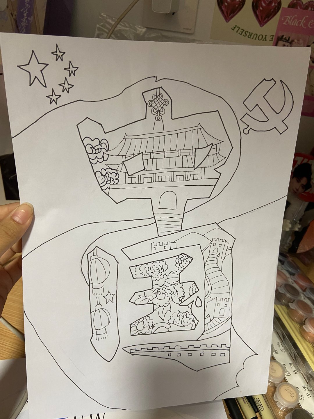 看着简单实则一点也不简单 画了一下午刚画完