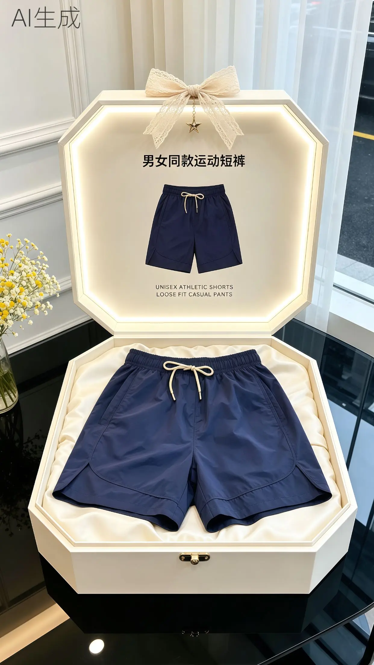 多巴胺短裤 男女同款情侣款