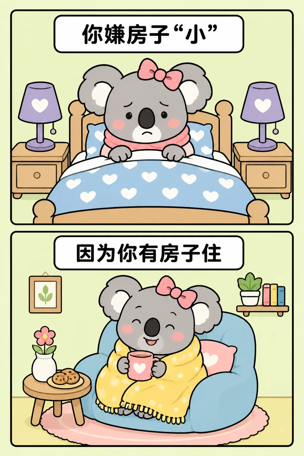 你嫌房子小，其实你有房住