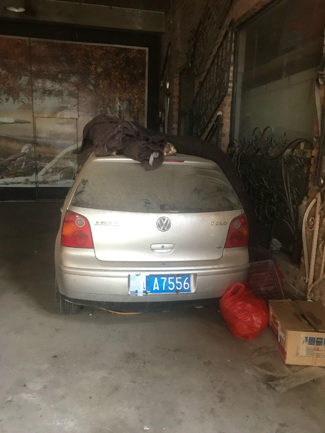 Polo被送去压废铁之前的照片，当年我坐在后排跟着它满中国跑的各种场景还历历在目