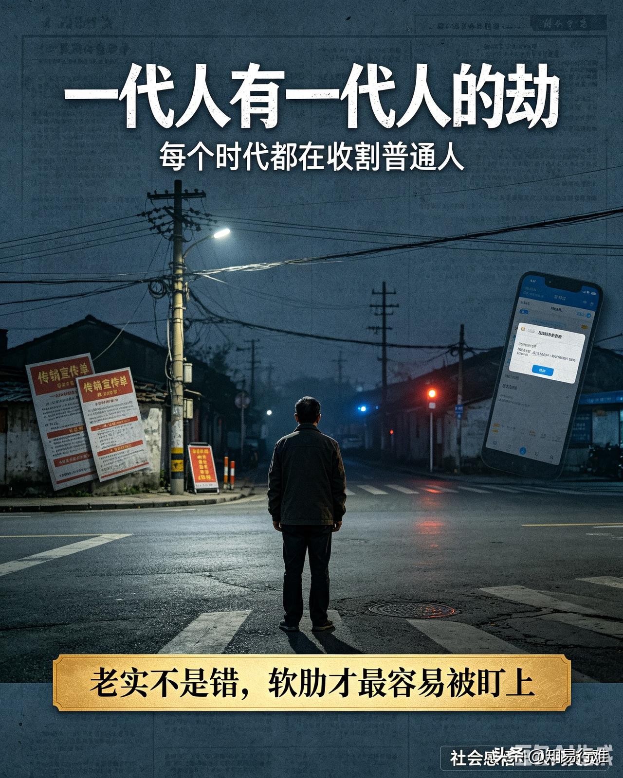 一代人有一代人的劫，每个时代都在收割普通人

常常感慨一句很扎心的话：每个年代，