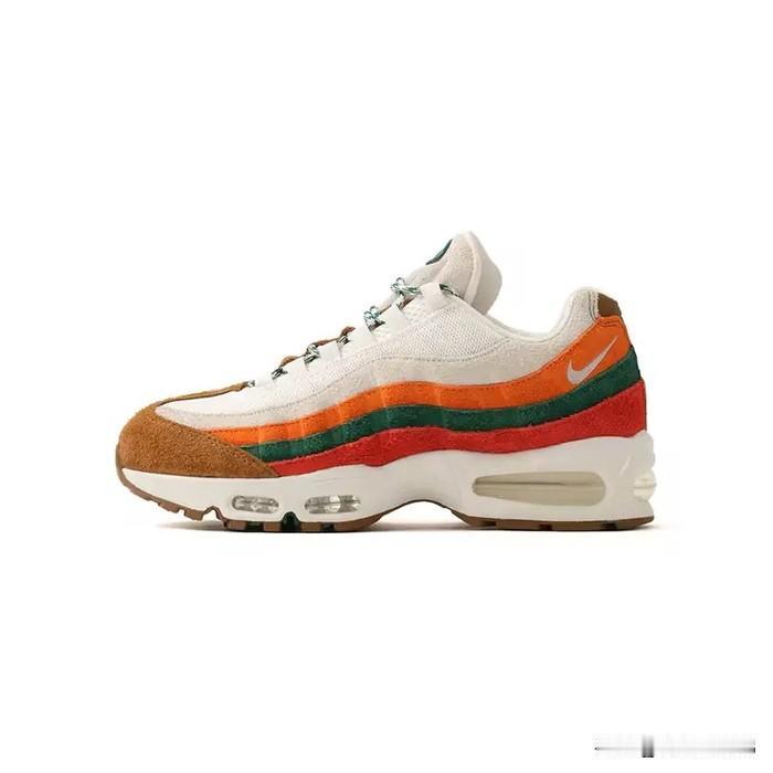 耐克Air Max 95照搬711经典橙红绿三色，发售时间刚好卡711品牌日，蹭
