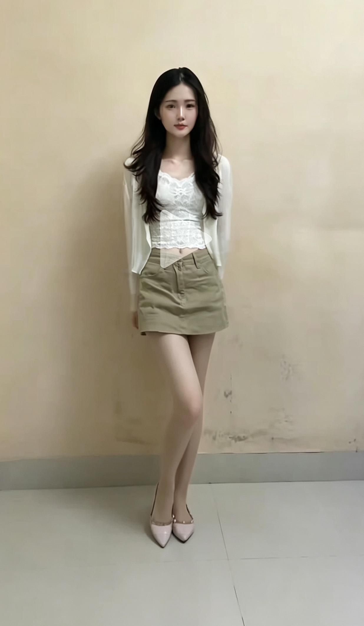 这姑娘穿搭清爽亮眼，太好看啦吧！🐱 美女 人美又可爱 气质女神真好看 甜美小可