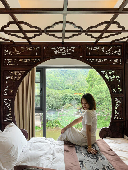 中山🏠还有这种山水框景避世名宿！