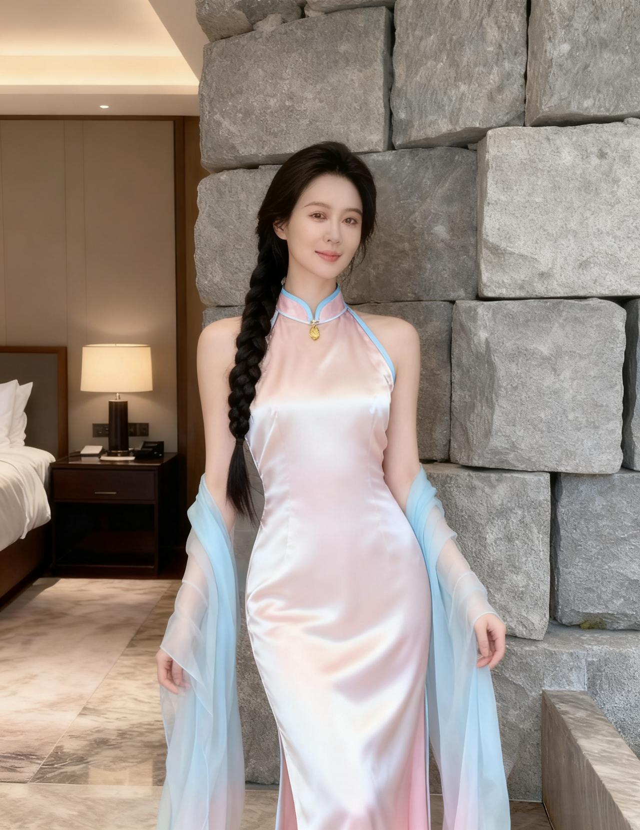 气质穿搭怎么穿才恰到好处?
改良式国风礼服，整体造型清雅又仙气十足！