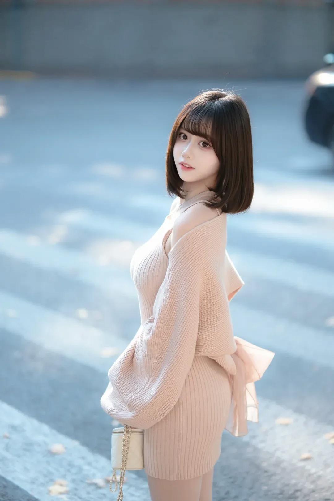 携来一身温柔光景清纯甜美的样子漂亮吗