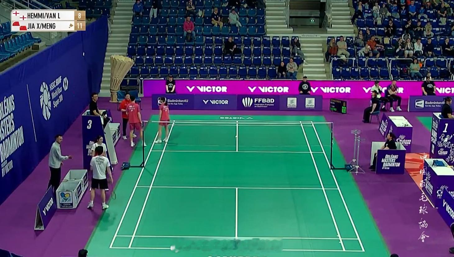 混双 1/16赛 亨明/埃斯特尔 8-11 高家炫/吴梦莹2026年奥尔良羽毛球