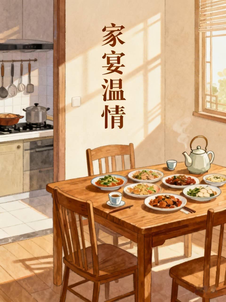 家庭聚餐你倾向在家做饭吗我更偏爱在家准备家庭聚餐。外面的餐厅少了烟火温情，自家厨