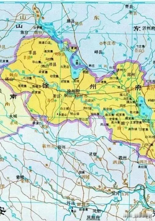 以前徐州管辖南四湖几乎所有水域，解放初期，整个山东解放，江苏由于苏北解放苏南还在