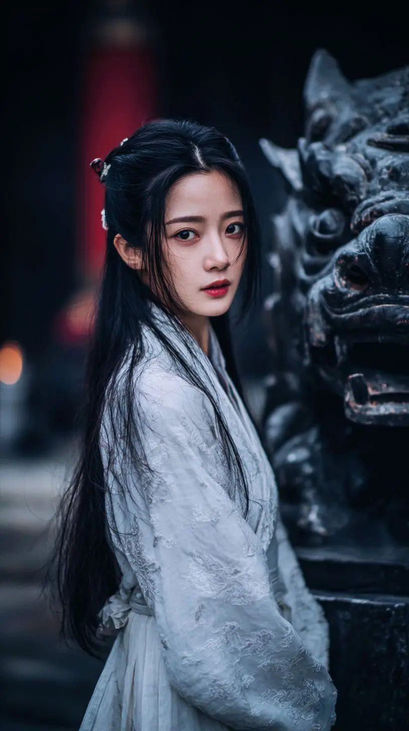 “白衣染霜华，剑断人亦老。”“浮生若梦，为欢几何？红尘客栈，风似剪。”