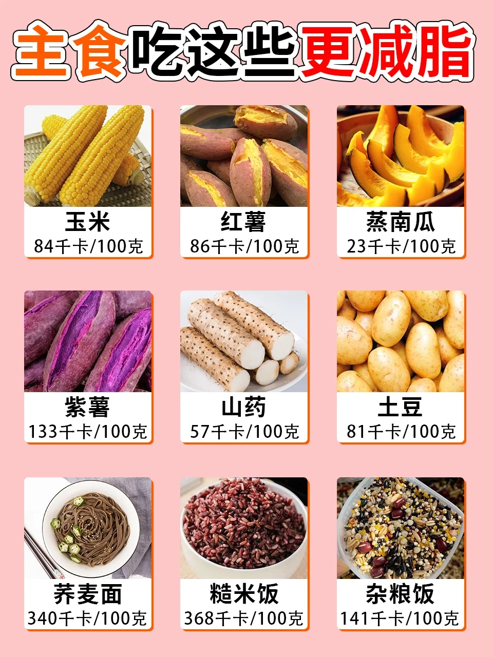 🔥主食吃这些更减脂‖主食吃的对也会瘦