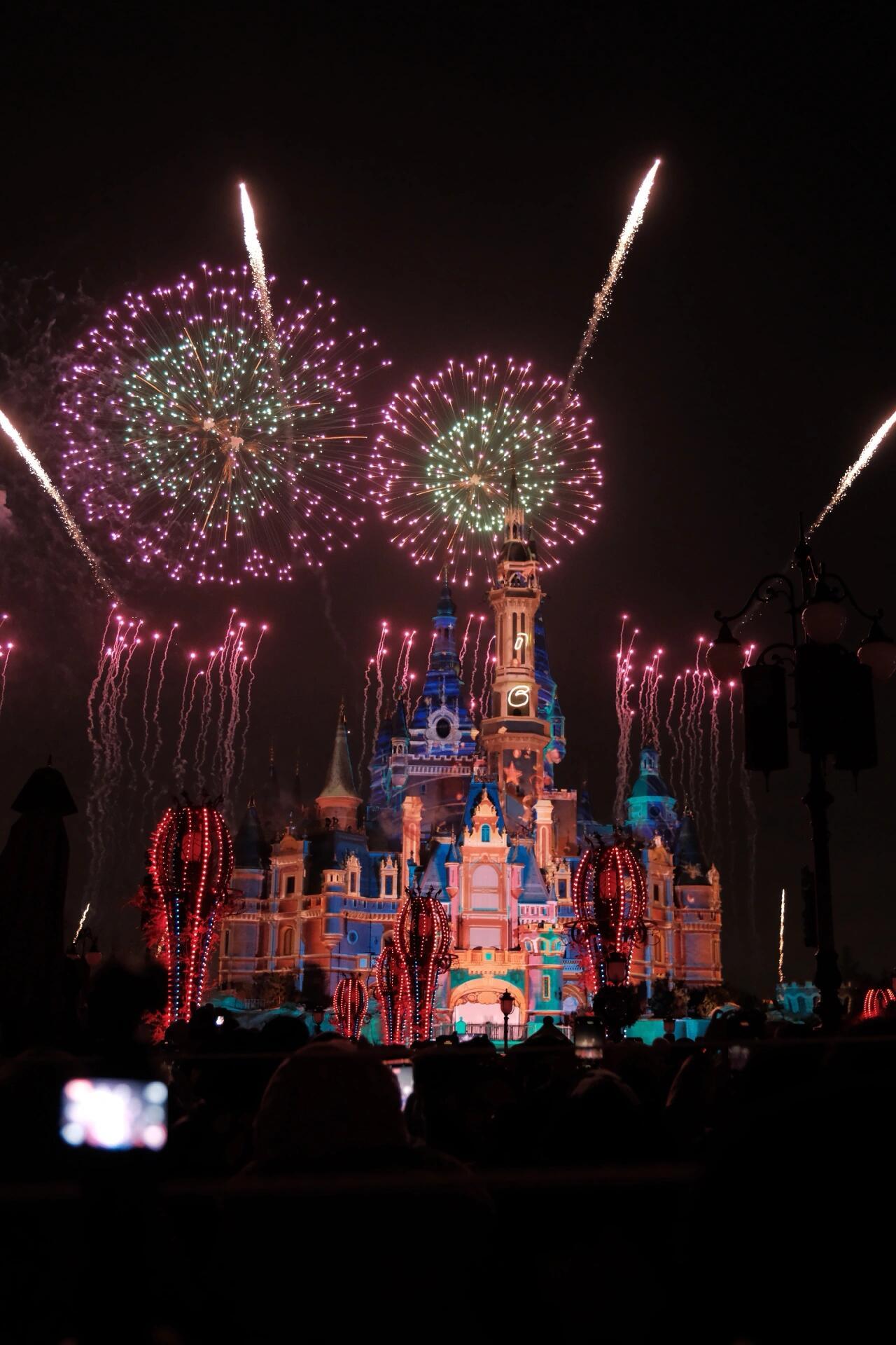 迪士尼新年限定烟花 