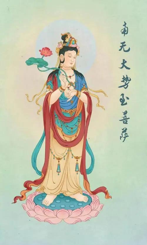 今天是农历七月十三日，恭迎大势至菩萨圣诞！
大势至菩萨以智慧光普照一切，令众生离