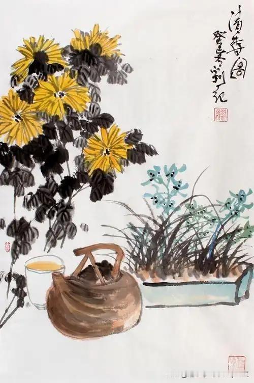 《重九会光化二阕·其二》
——宋.韩琦
谁言秋色不如春，
及到重阳景自新。
随分
