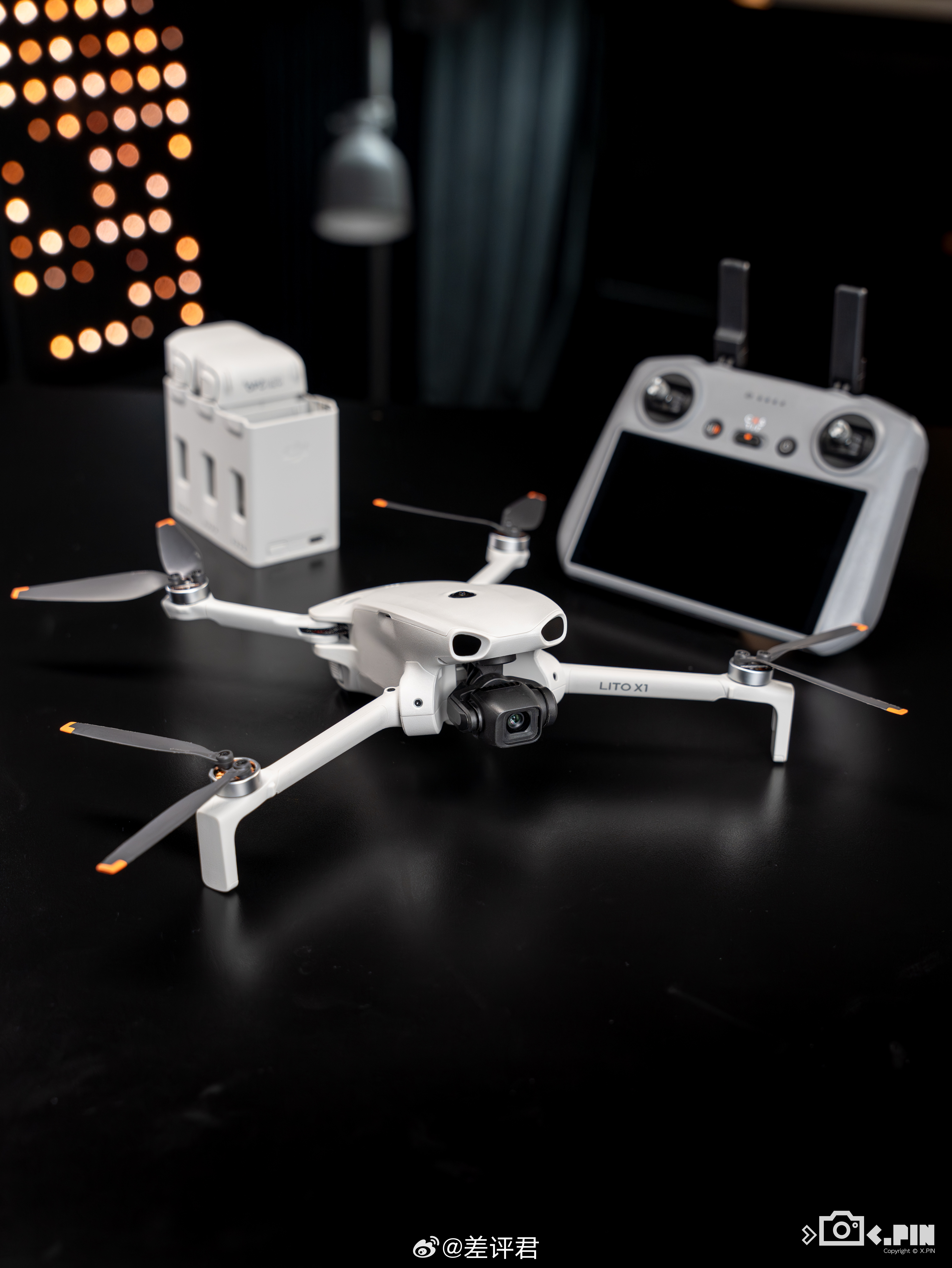 #差评说数码# 大疆整了个新的入门级无人机系列 Lito，均搭载 DJI O4 