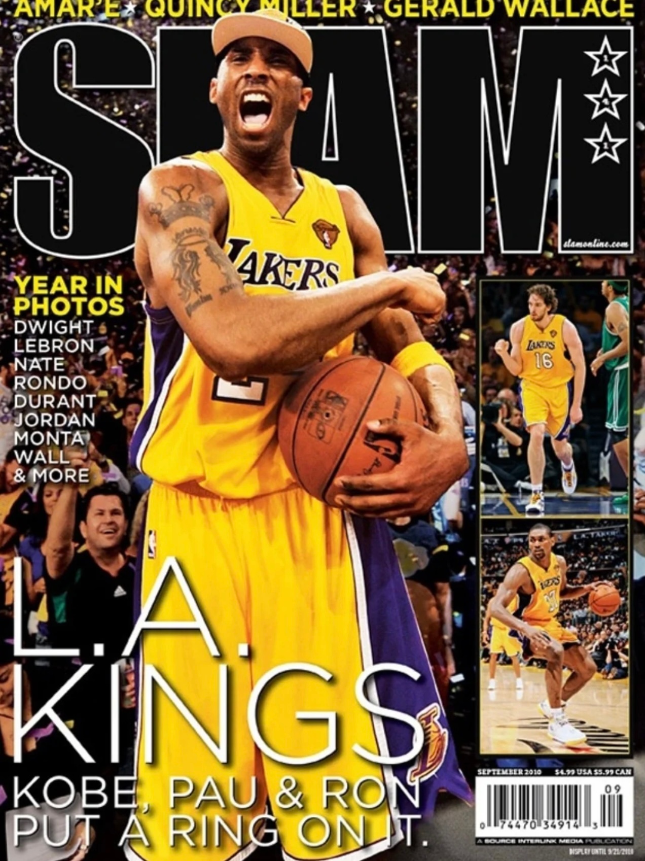那些年，科比登上过的《SLAM》杂志封面。 真是满满的回忆！ 