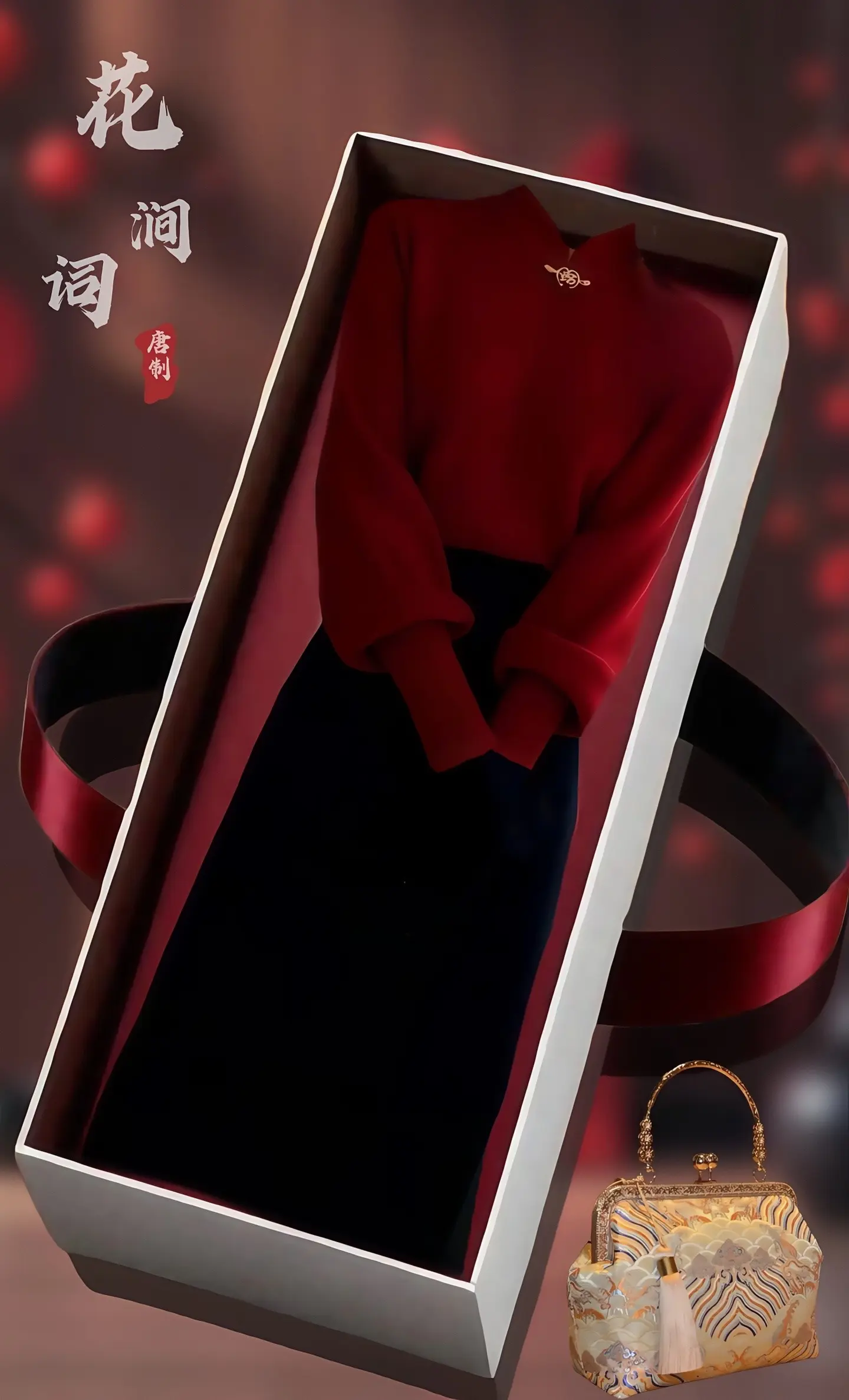 新年焕新，古韵摩登！新年将至，怎能少了这套吸睛搭配？立领盘扣毛衣，中式...