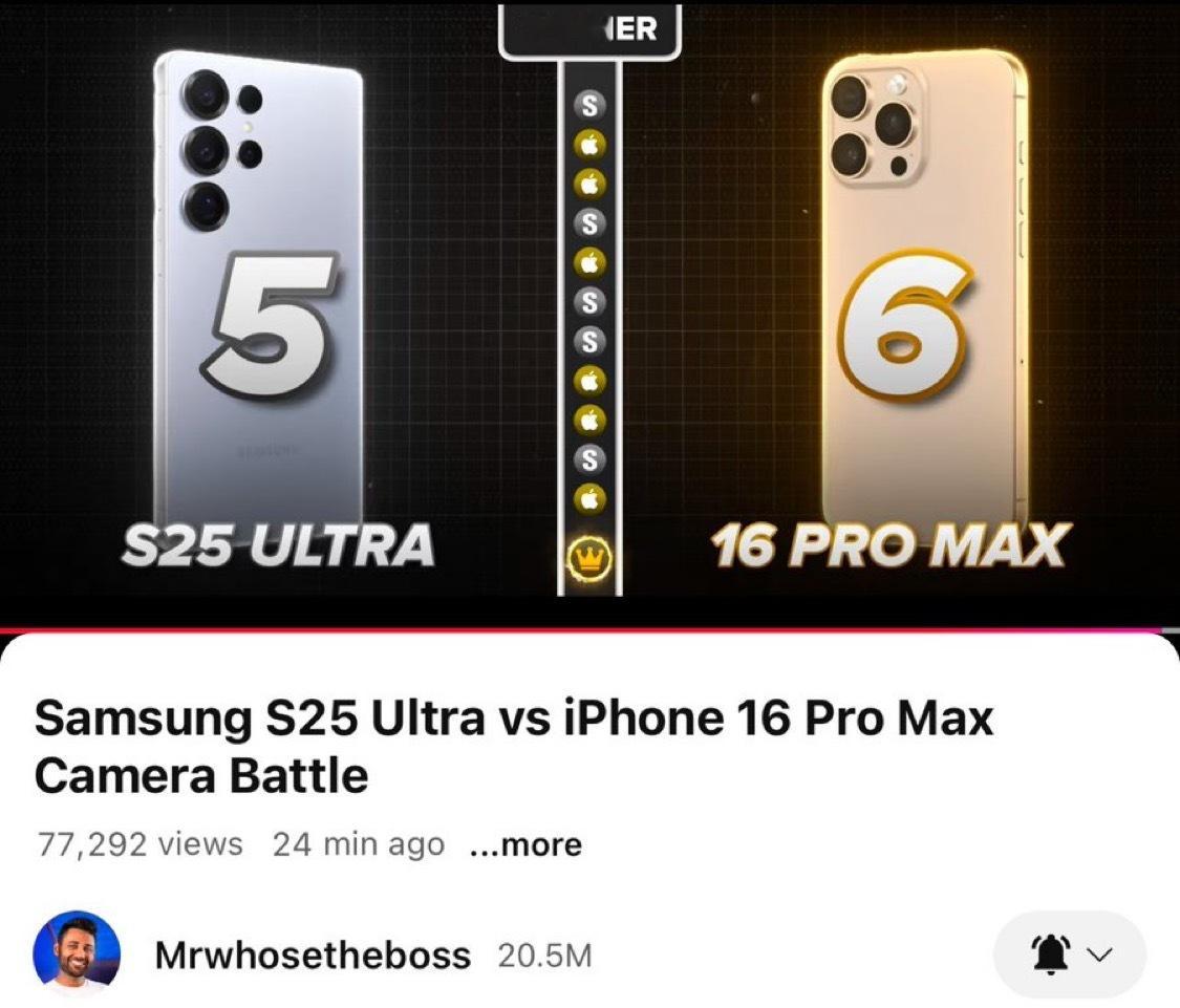 在 外媒Mrwhosetheboss 的最新视频中，iPhone 16 Pro 