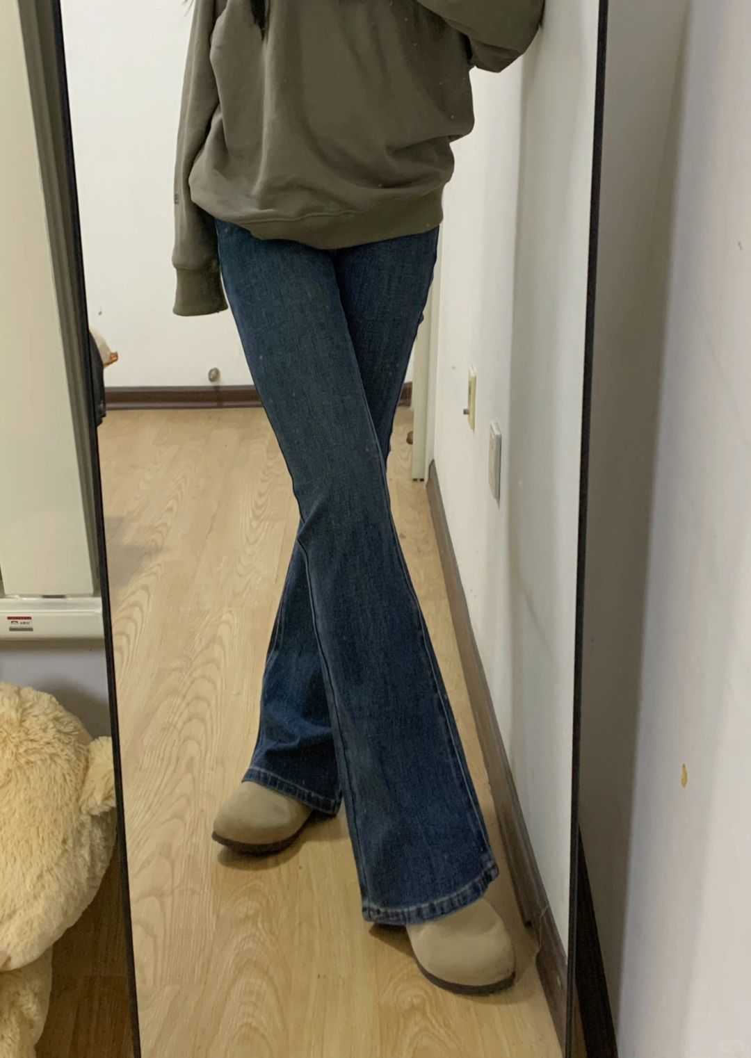 158/105微胖梨形买到超满意秋冬微喇裤！🥰