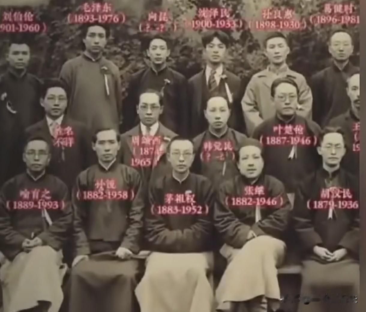 珍贵难得的历史人物真照，因时间久，且保管有问题，虽已陈旧，人物形象却清晰可辨。
