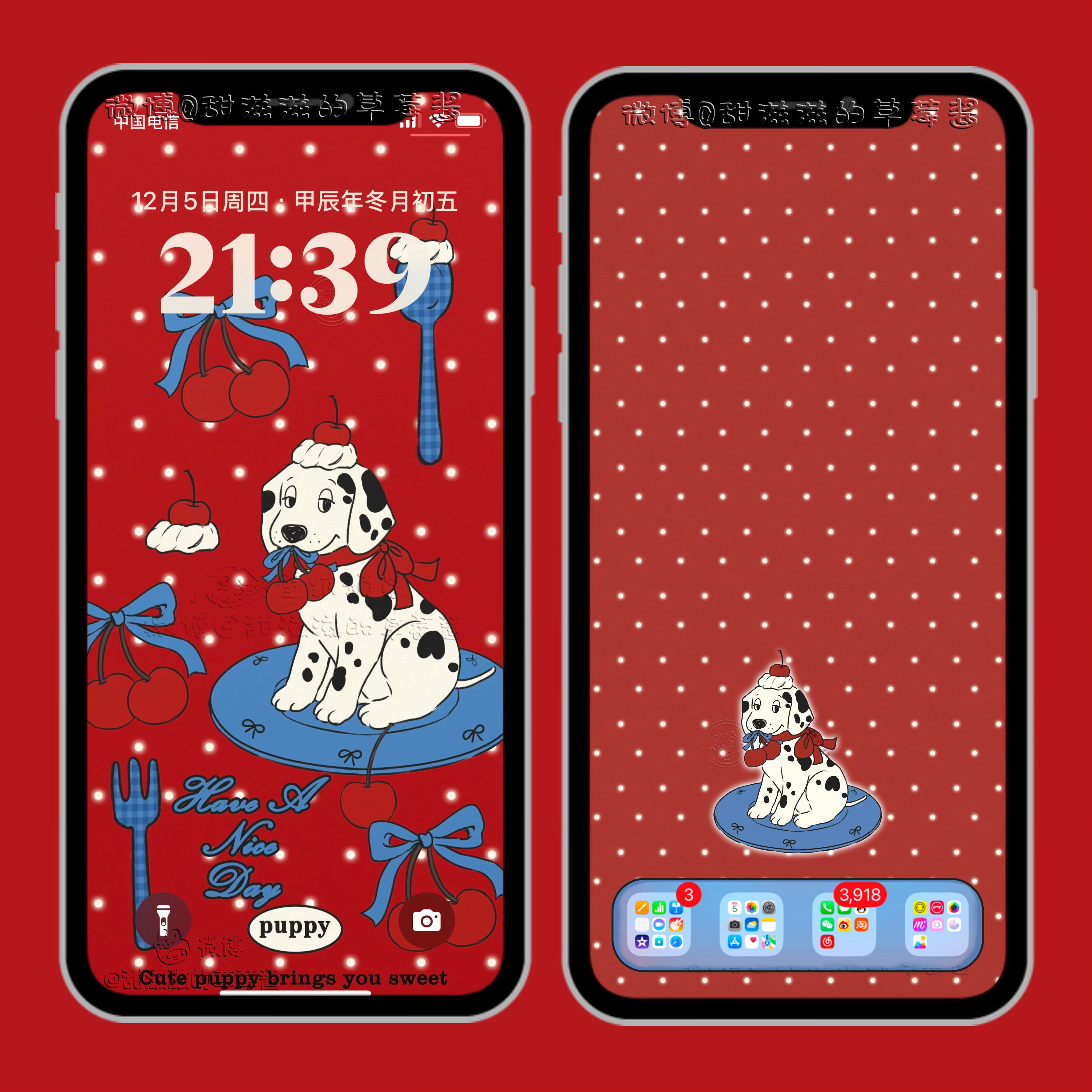 复古可爱壁纸套图🍎 