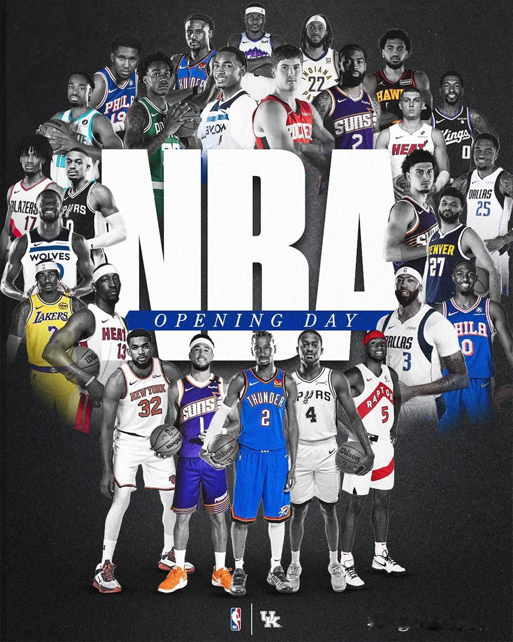 各支大学球队的现役NBA球员，NCAA男篮 肯塔基27位高居第一，杜克24位紧随