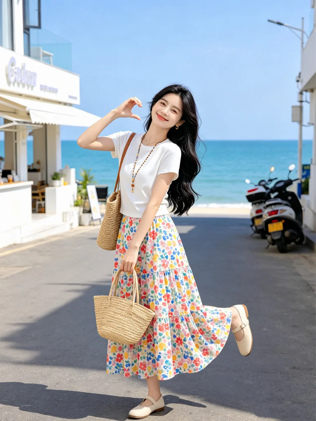🌷夏天的裙摆是自由的～