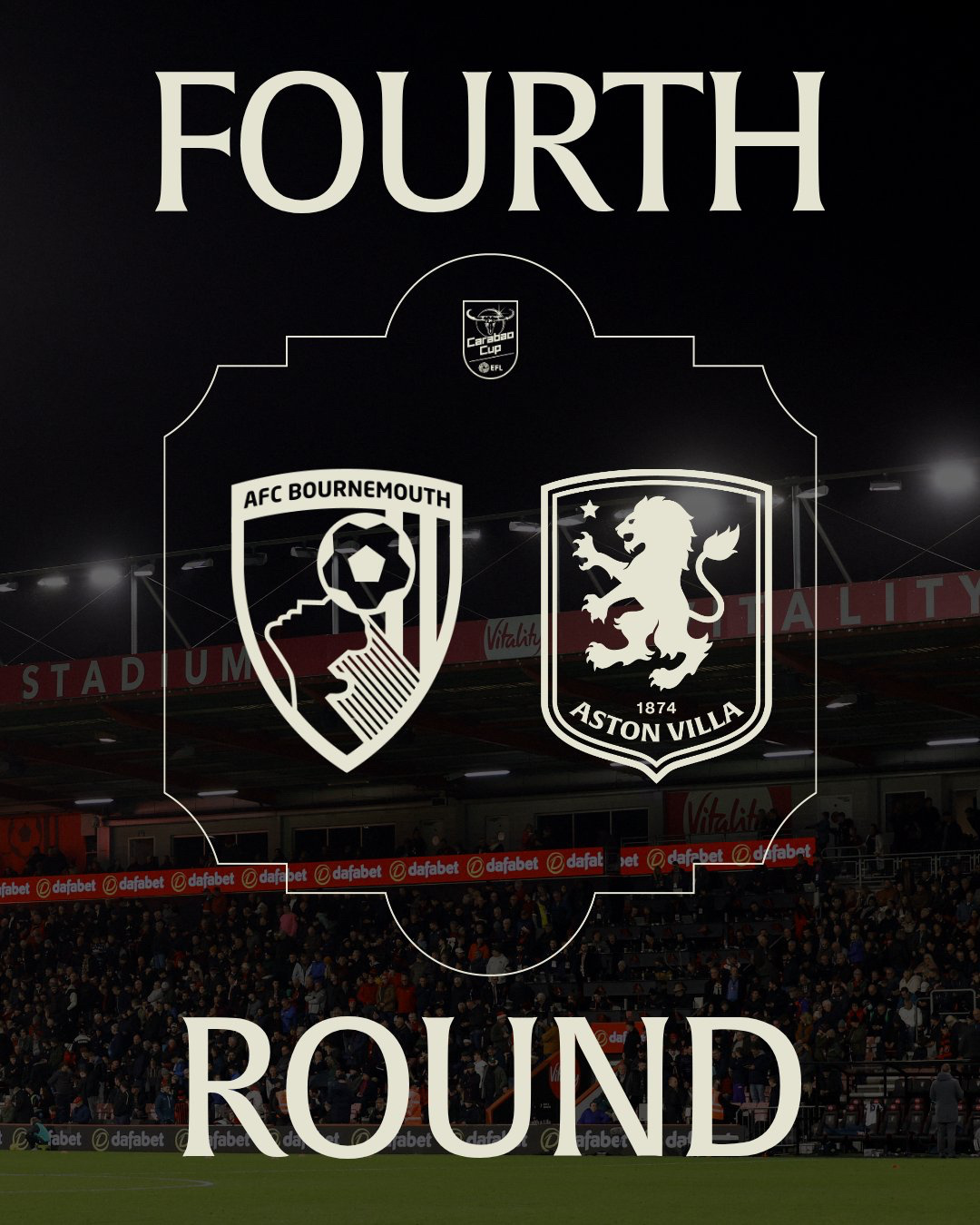 联赛杯  第4轮比赛抽签结果伯恩茅斯 🆚 阿斯顿维拉阿斯顿维拉阿斯顿维拉[超话