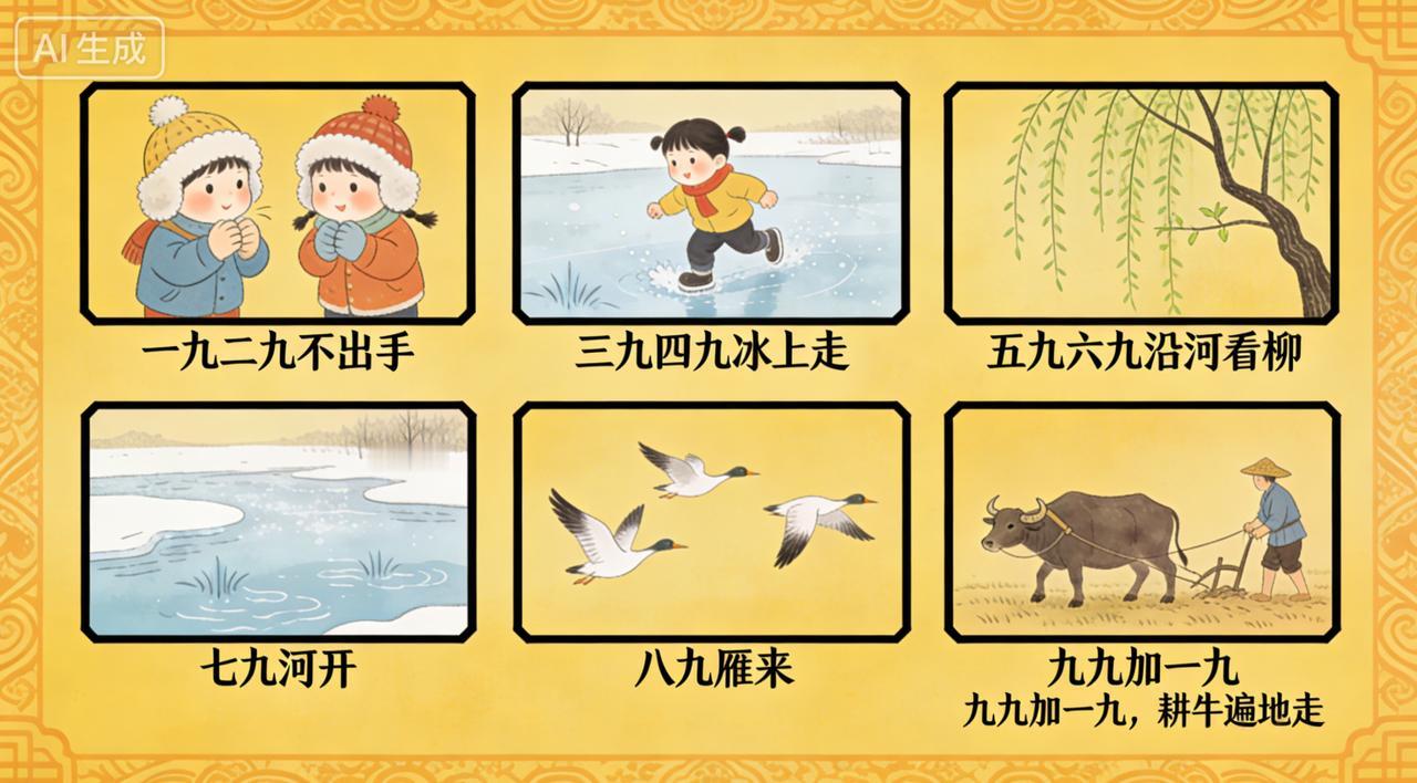 “都出九了，怎么还这么冷？”

按道理说，数九寒天结束，就意味着春天到了，气温回