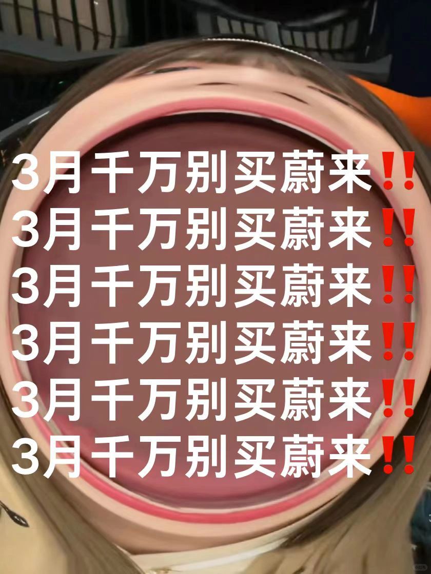 没做好攻略就别买蔚来😭说得很明白了‼️